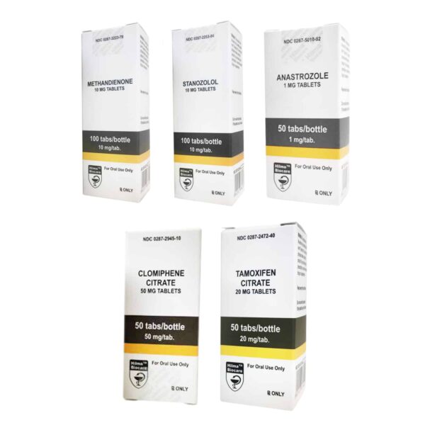 힐마 근육량 증가 팩: 경구 스테로이드 디아나볼 + 윈스트롤 (4주)