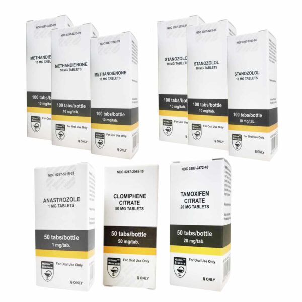 근육량 증가 패키지: 경구 스테로이드 디아나볼 + 윈스트롤 (8주) 힐마