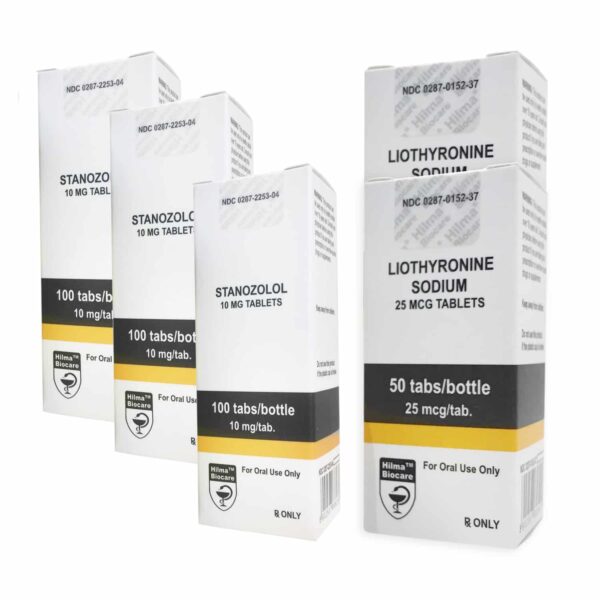 힐마 스타노졸롤 + T3 사이토멜 경구 스테로이드 건식팩 (8주)