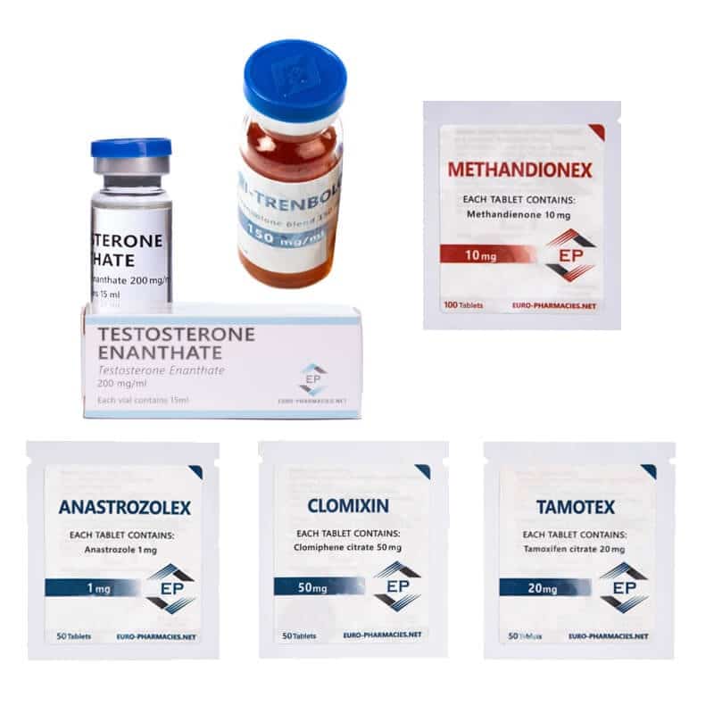 경구 주사형 근육량 증가 팩 EURO PHARMACIES DIANABOL TEST E TRI TREN 10주