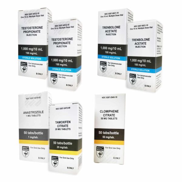 힐마 린 머슬 게인 팩: 테스토스테론 프로피오네이트 + 트렌버골론 아세테이트 + PCT (6주)