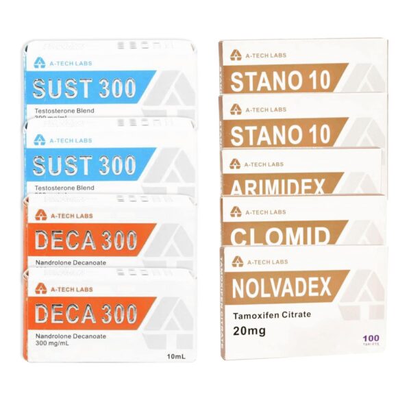 근육량 증가 팩 (경구 주사) 수스타논 + 데카 + 윈스트롤 (8주) A Tech