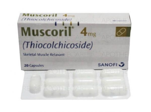 무스코릴 4mg 20캡슐 사노피