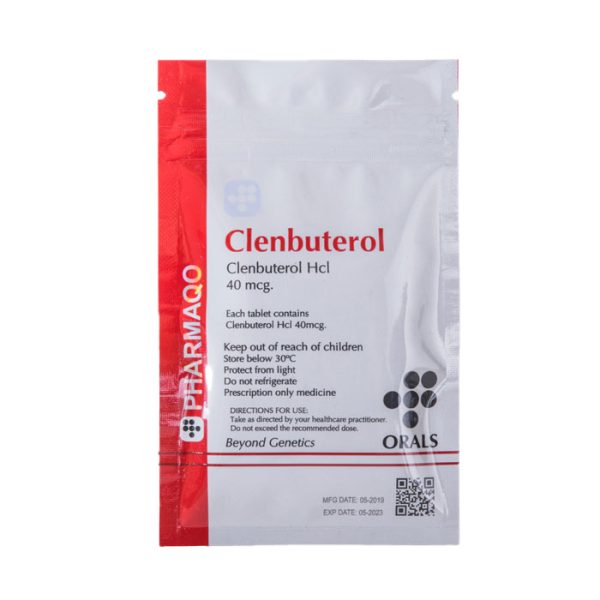 클렌부테롤 40mcg x 100정, 파마코 랩스(Pharmaqo Labs) 47유로