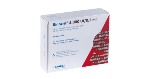 비노크리트 5000 IU 0.5ml, 에포에틴 알파 산도즈 주사액 (사전 충전형 주사기)