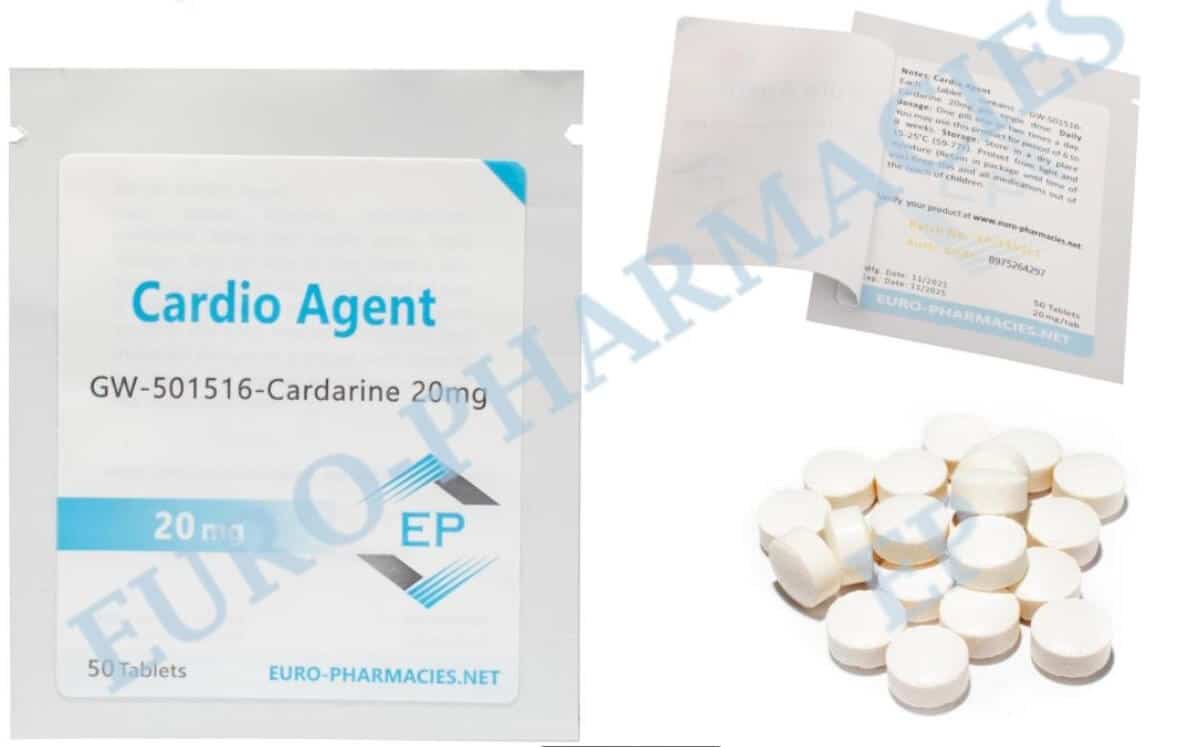 카디오 에이전트(카다린 GW501516) 20mg 정 50정, 유럽 약국(EU) 판매