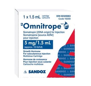 소마트로핀 옴니트로프 15 IU 5mg 1.5ml 카트리지 (산도즈)