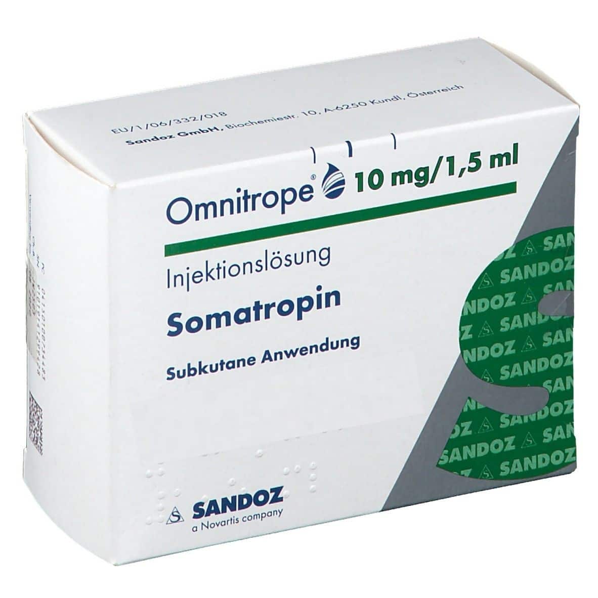 소마트로핀 옴니트로프 30 IU 10mg 1.5ml 카트리지 (산도즈)