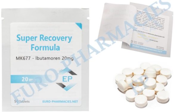 슈퍼 리커버리(이부타모렌 MK677) 20mg 정 50정 (유럽 약국, EU)