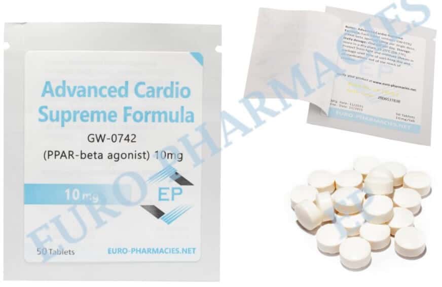 어드밴스드 카디오(GW 0742) 10mg 정 50정 유로 약국(EU)