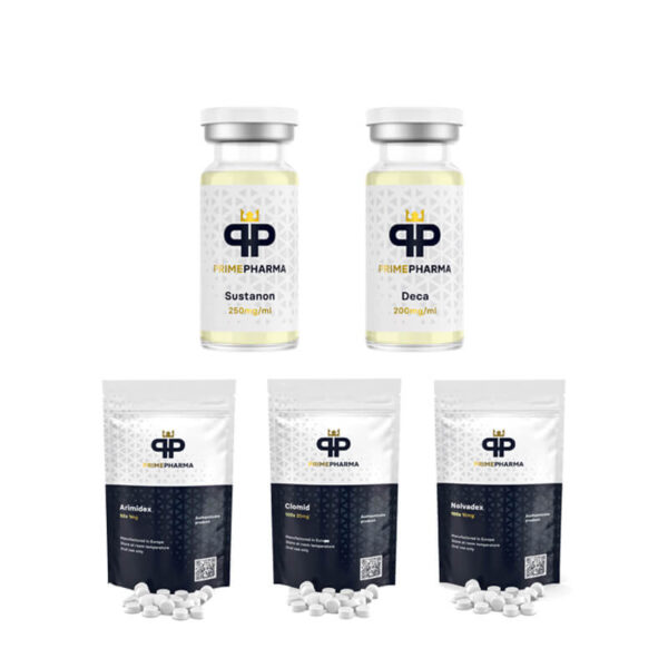 레벨 I (주사) 체중 증가 팩 수스타논 250 + 데카 듀라볼린 250 (8주) 프라임 파마