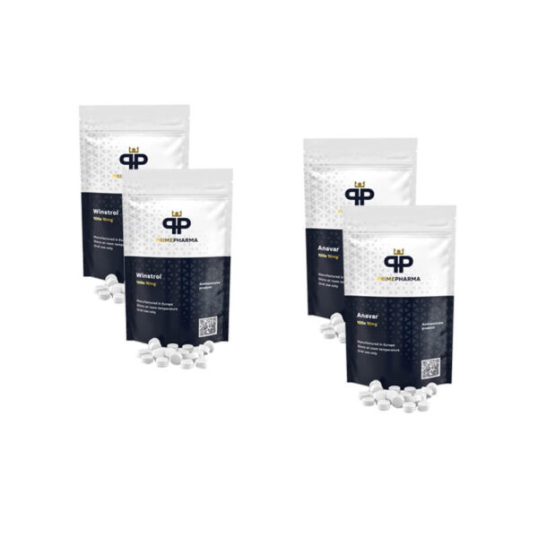근육량 증가 패키지: 아나바 + 윈스트롤 경구 스테로이드 (6주) 프라임 파마