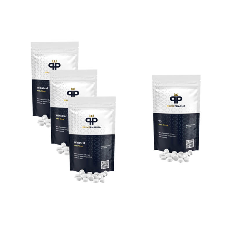 스타노졸롤 + T3 사이토멜 드라이팩 경구 스테로이드 (8주) 프라임 파마