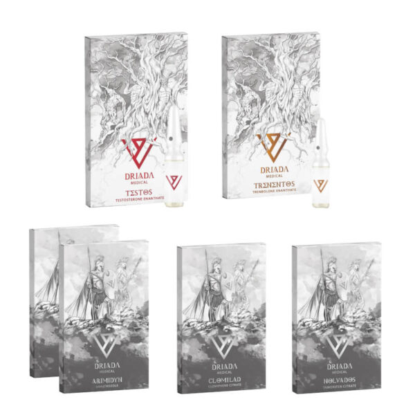 드리아다 메디컬 린 매스 게인 팩: 테스토스테론 에난테이트, 트렌볼론 에난테이트 (10주)