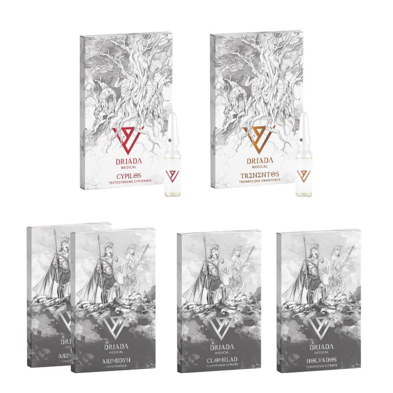 드라이 매스 게인 팩 테스토스테론 시피오네이트 트렌볼론 에난테이트 (10주) 드리아다 메디컬