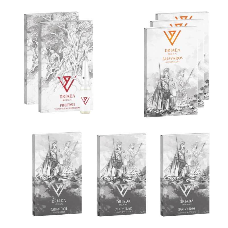 아나바 테스토스테론 P 6주 강화 팩, 드리아다 메디컬 경구 스테로이드