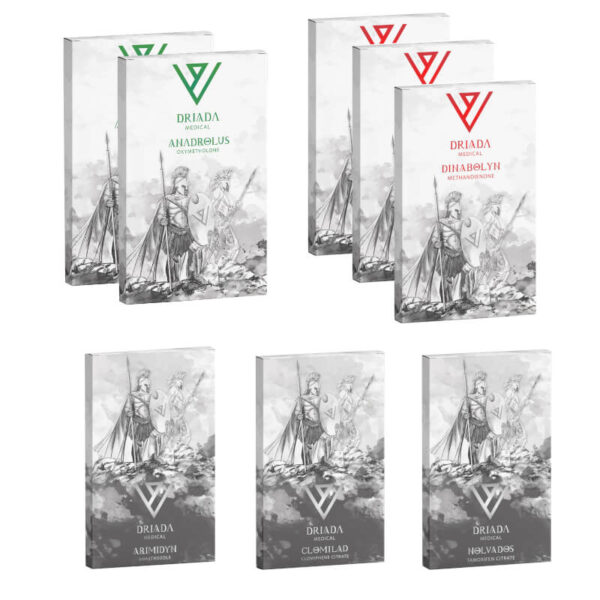 궁극의 근육량 증가 팩: 디아나볼 + 아나드롤 경구 스테로이드 (8주) - 드리아다 메디컬