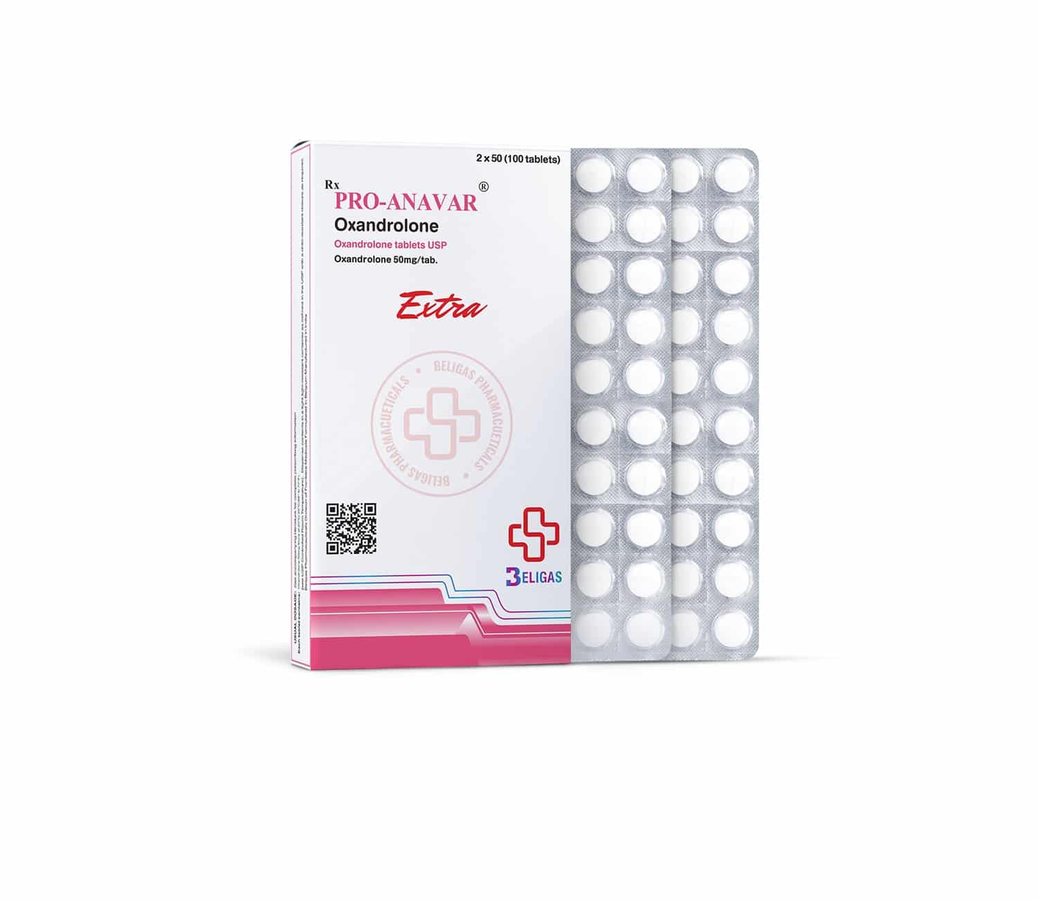 프로 아나바르 50mg 100정 (벨기에)
