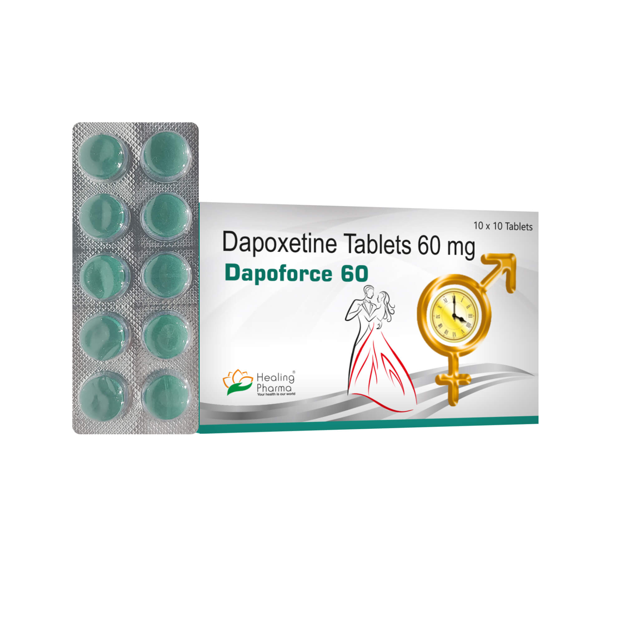 다포포스 60mg 다폭세틴 100정 (EU 약국 판매)