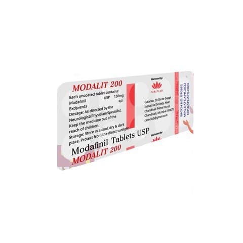 모달릿 200mg 모다피닐 정 USP 100정 (EU 약국 판매)