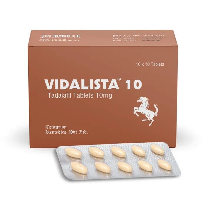 비달리스타 10mg 타다라필 정 100정 (EU 약국 판매)