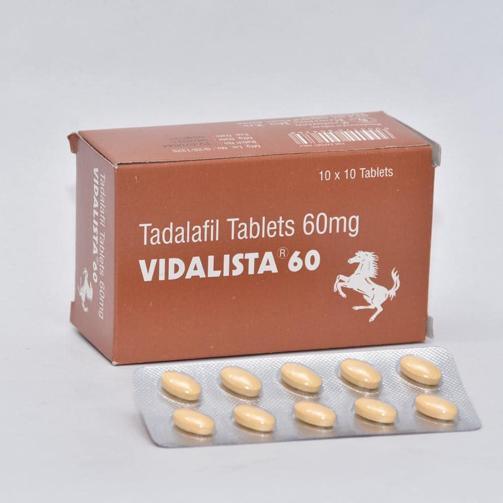 비달리스타 60mg 타다라필 정 100정 (EU 약국 판매)