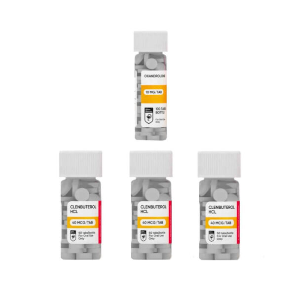 여성용 고급 체중 감량 패키지: 아나바르 클렌부테롤, 8주, 힐마