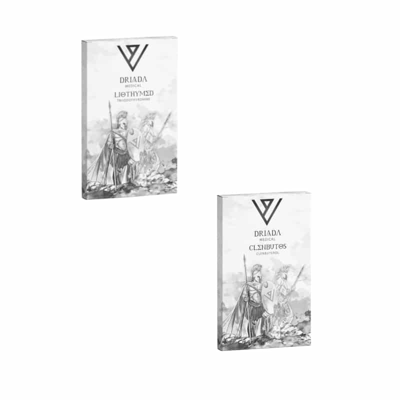 드리아다 여성용 체중 감량 패키지: 클렌부테롤 + T3 (8주)