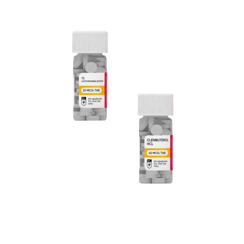 힐마 여성용 체중 감량 패키지: 클렌부테롤 + T3 (8주)