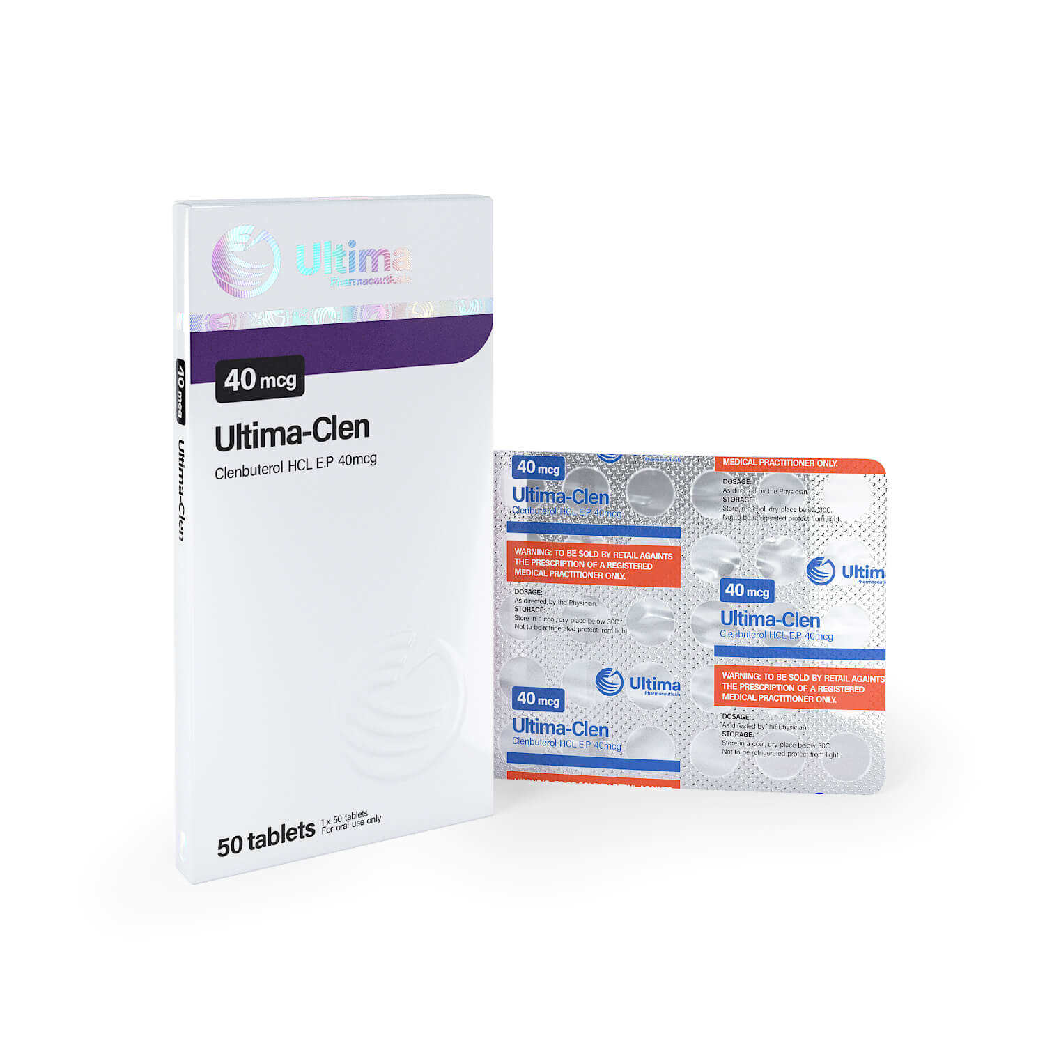 울티마 클렌부테롤 50정 x 40mcg