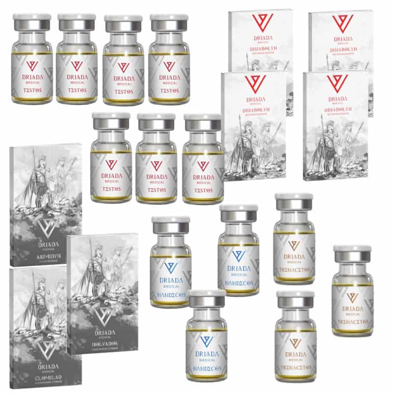 극도의 대량 증가 팩 TEST E DECA TREN A DIANABOL 16주 DRIADA