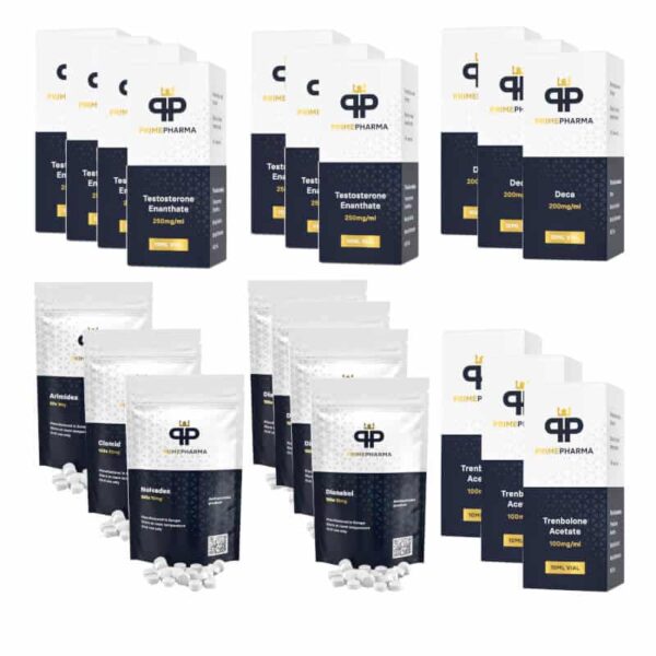 익스트림 매스 게인 팩 테스토스테론 에난테이트 데카 트렌볼론 디아나볼 16주 프라임 파마