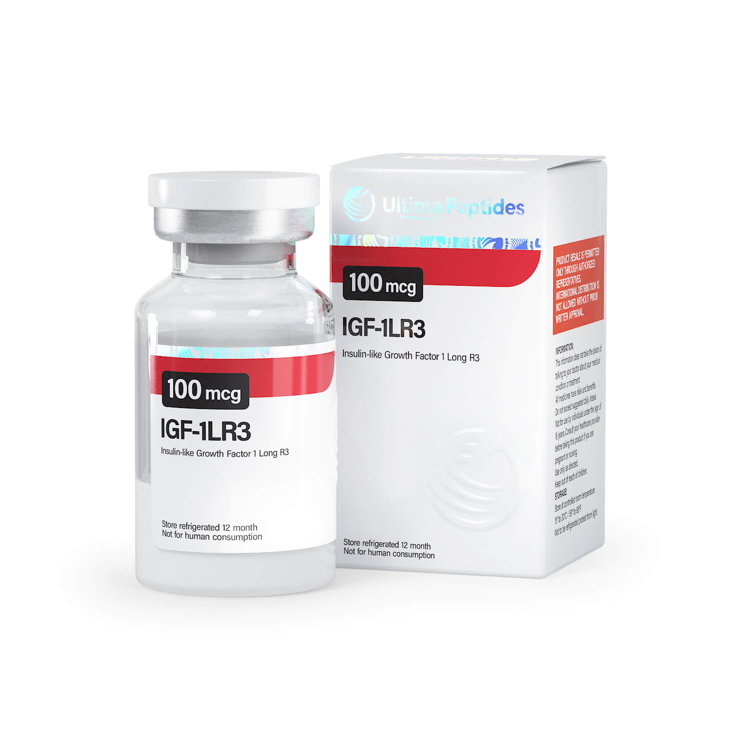 울티마-IGF-1 LR3 0.1mg - 1바이알 x 100mcg - 울티마펩타이드 미국
