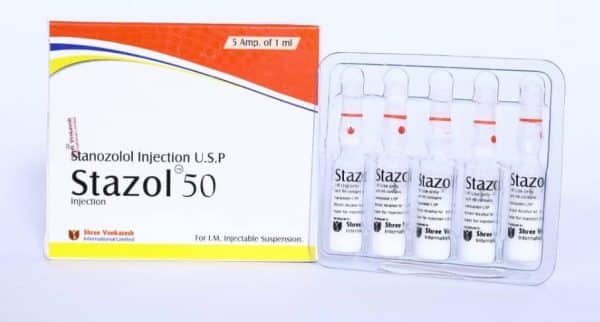 스타졸 주사제 - 스타노졸롤 50mg/ml (1ml 앰플 5개입) - 슈리 벤카테시
