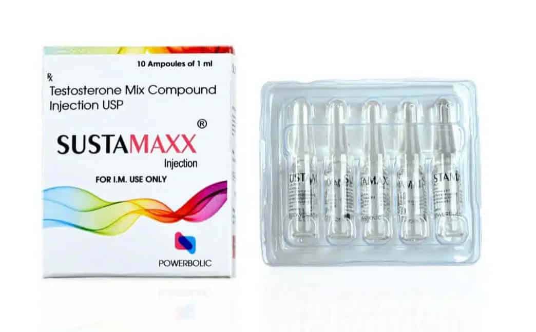 SUSTAMAXX AMP - 테스토스테론 혼합 화합물 10앰플 - 파워볼릭