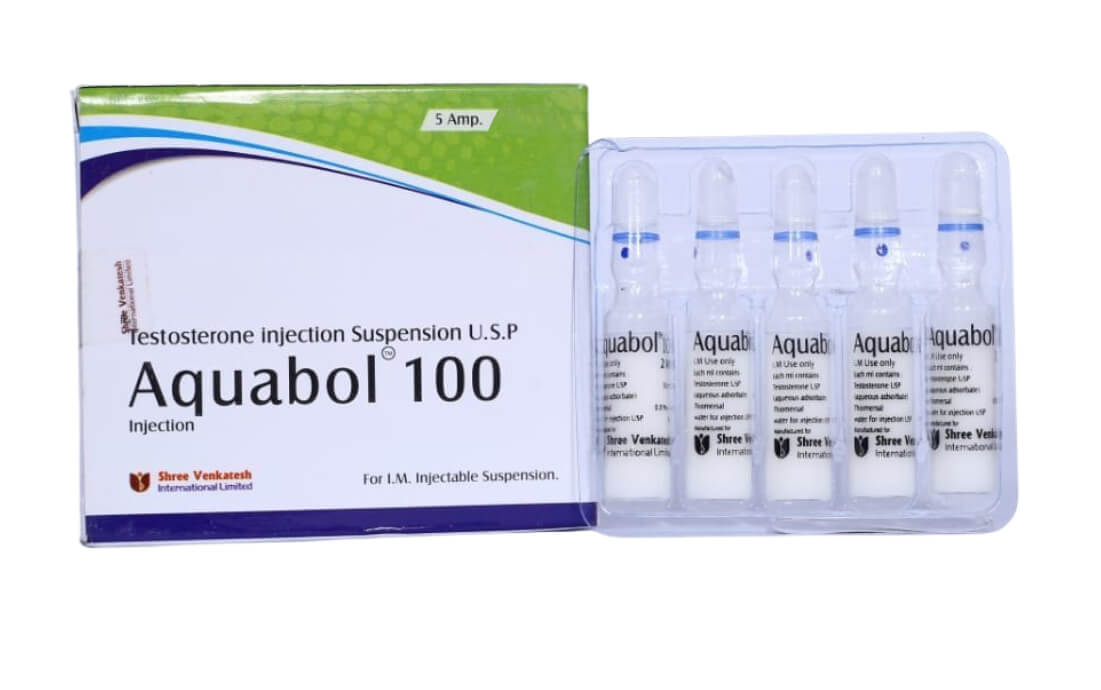 아쿠아볼 - 테스토스테론 현탁액 100mg/ml (1ml 앰플 5개입) - 슈리 벤카테시