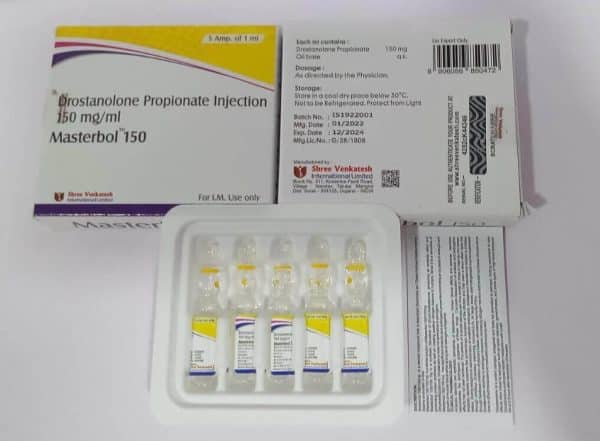 마스터볼 150 - 드로스타놀론 프로피오네이트 150mg/ml (1ml 앰플 5개입) - 슈리 벤카테시