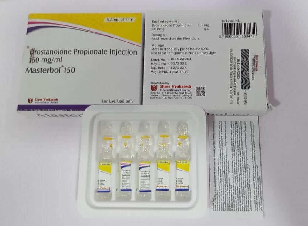 마스터볼 150 - 드로스타놀론 프로피오네이트 150mg/ml (1ml 앰플 5개입) - 슈리 벤카테시